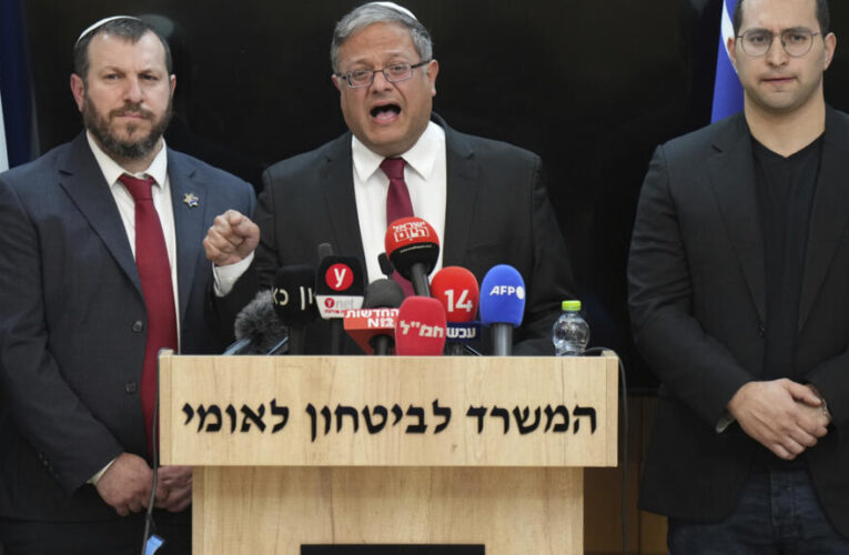 Far-right Israeli minister Ben-Gvir banned from French territory, FM says