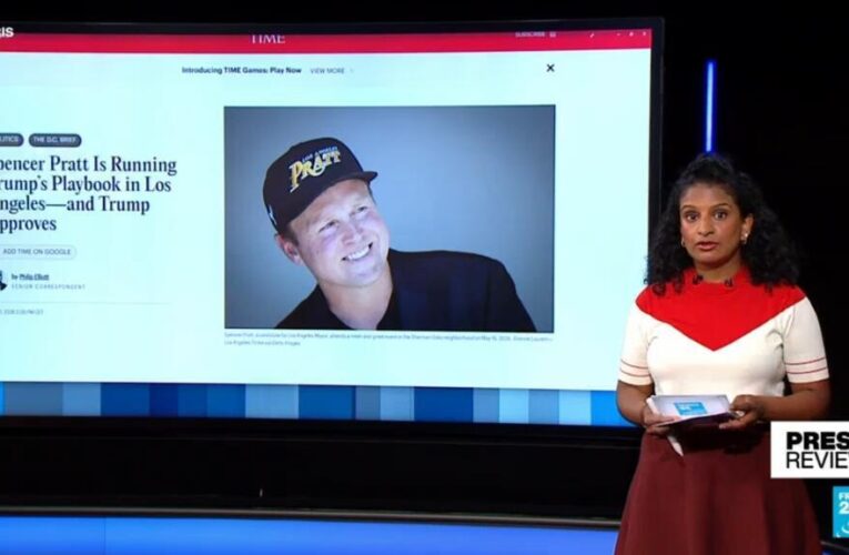 Ex-reality TV star Spencer Pratt is ‘running Trump’s playbook’ in LA mayoral race