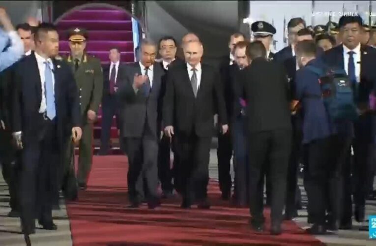 Putin lands in China for trip that aims to show unshakeable ties after Trump pomp