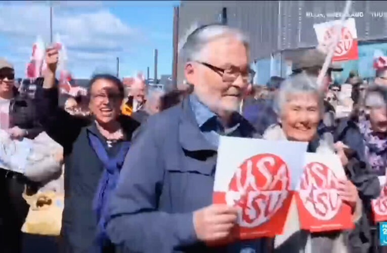 Greenlanders demonstrate against Trump as US diplomats open new consulate