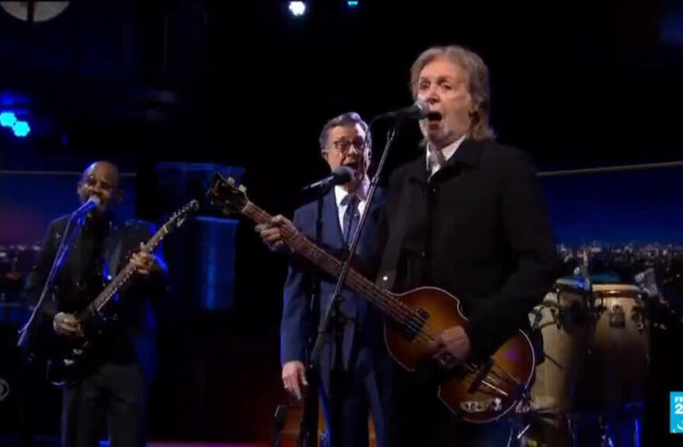 Paul McCartney helps Stephen Colbert say goodbye to ‘Late Show’