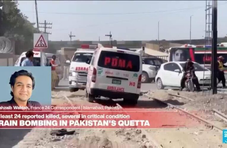 Train bombing in Pakistan: At least 24 killed, several in critical condition