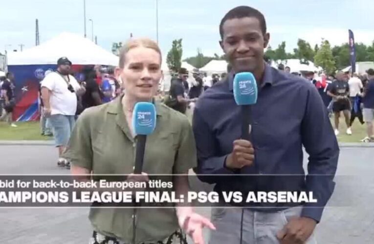 Festive atmosphere in Budapest as PSG and Arsenal eye Champions League title