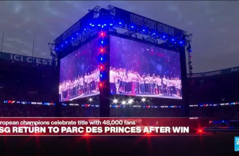 PSG celebrate Champions League title with 48,000 fans at Parc des Princes stadium