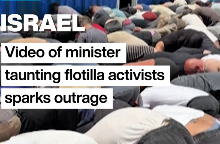 Israel: Video of security minister taunting flotilla activists sparks outrage