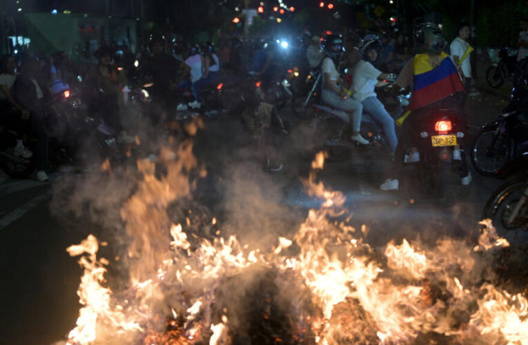 Protests erupt in Colombia as far-right set to win presidential election