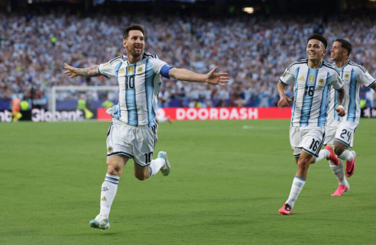 Argentina’s Messi equals World Cup goalscoring record with hat-trick in defeat of Algeria