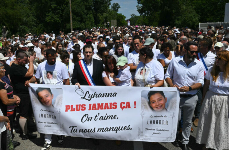 Thousands gather for march for French girl whose killing sparked outrage over lapses