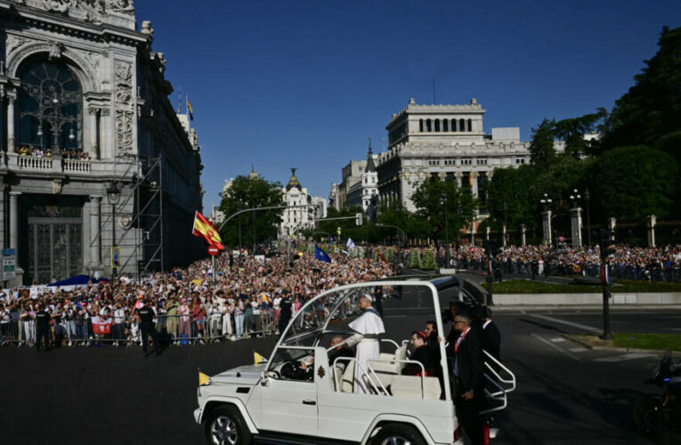 More than 1.2 million people attend Pope’s mass in Madrid