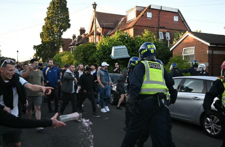 ‘I can’t breathe’: outrage, violence after UK police handcuff dying student