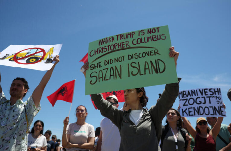 Albanians protest Jared Kushner-backed resort plan on nature reserve