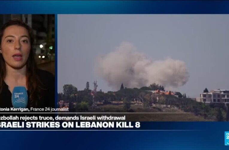 Lebanon health ministry says Israeli strikes in south and east kill eight