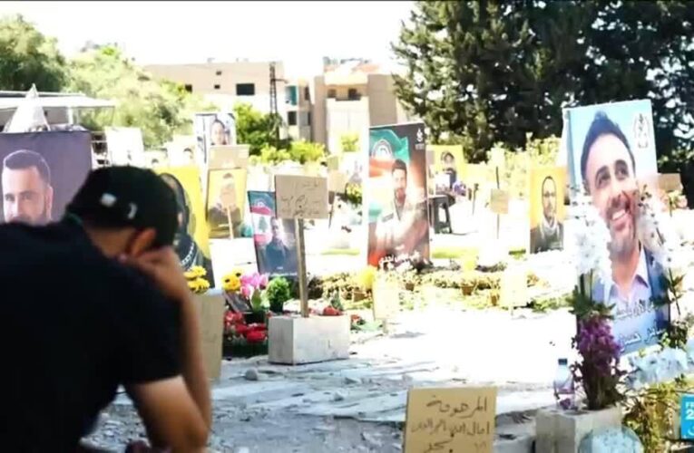 In Lebanon, temporary cemeteries house the dead exiled by the war