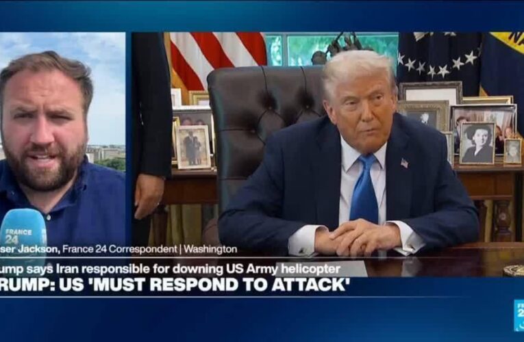 Trump vows response after Iran shoots down US helicopter