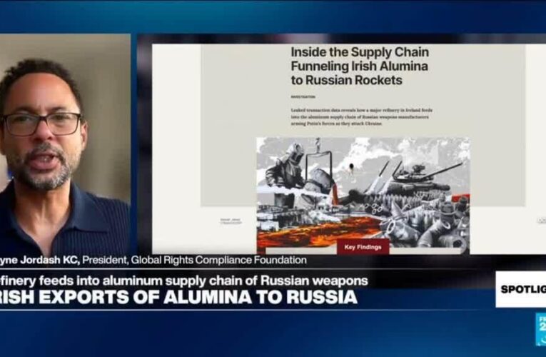 Irish company ‘assisting in commission of crimes’ by supplying alumina to Russia for Ukraine war
