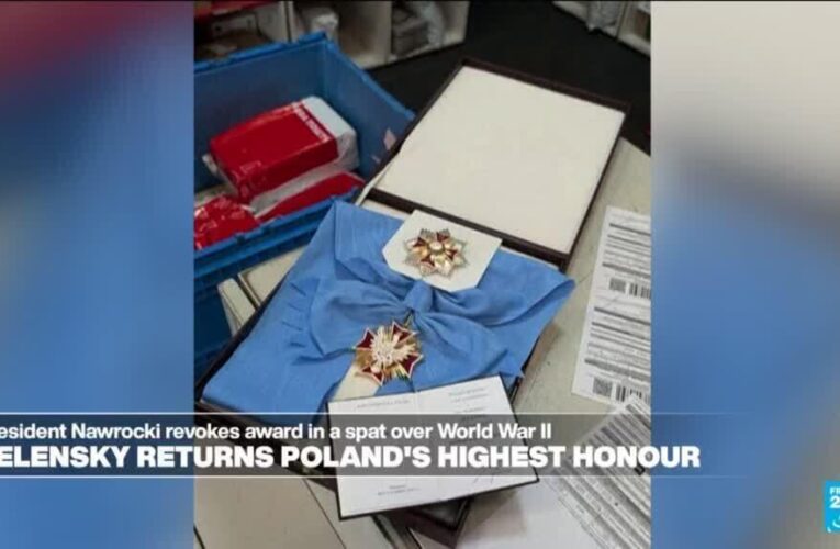 Zelensky stripped of Poland’s top award amid diplomatic spat
