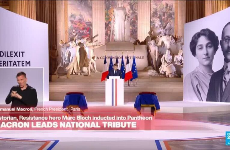 Macron pays tribute to Marc Bloch and ‘his teachings against the spirit of defeatism’