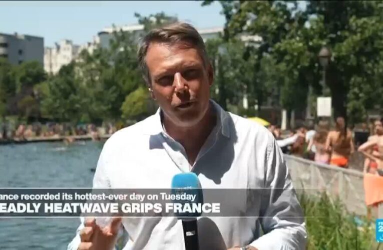 Paris opens canal to swimmers looking to cool off in heatwave