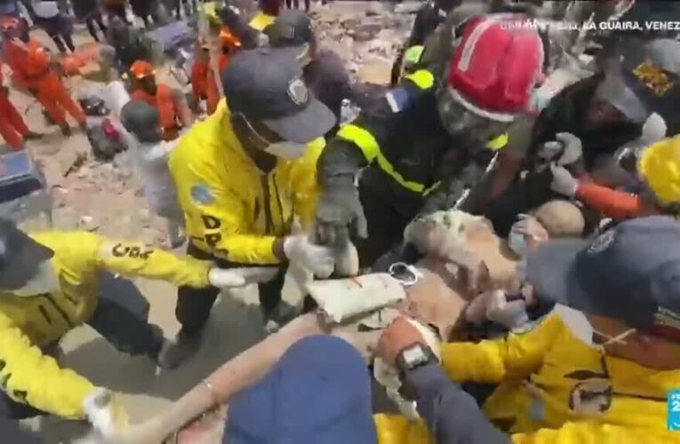 Venezuela earthquakes: Father and son rescued as international teams help search