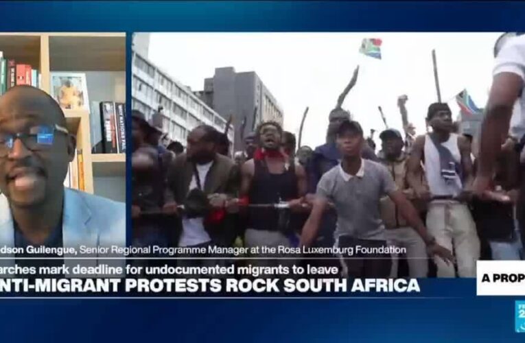 South Africa’s anti-migrant protesters march nationwide, after thousands flee violence
