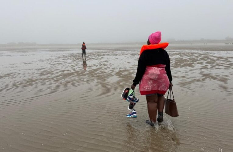 On the beach with migrants determined to cross Channel to UK
