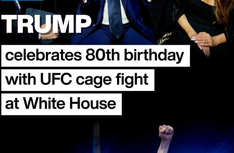 #Trump celebrates 80th birthday with #UFC fight at #WhiteHouse