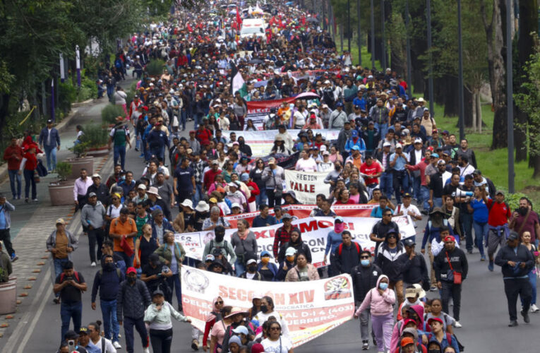 Striking teachers bring Mexico City to a standstill ahead of World Cup