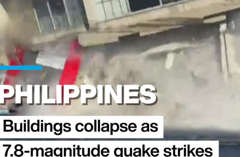 Philippines: Buildings collapse as 7.8-magnitude quake strikes