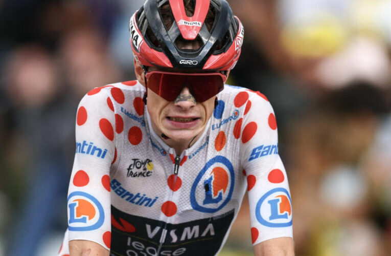 Denmark’s Jonas Vingegaard, in second place in Tour de France, withdraws after fall