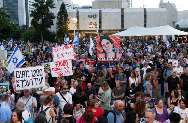 Israelis join protests and memorials to mark 1,000 days since October 7 Hamas attack