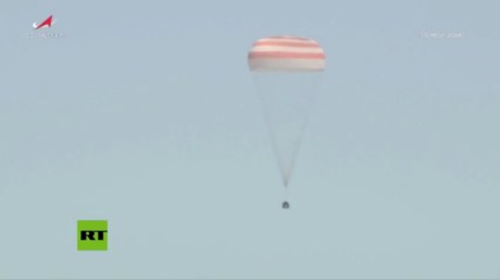 WATCH Russian-US space crew return to Earth
