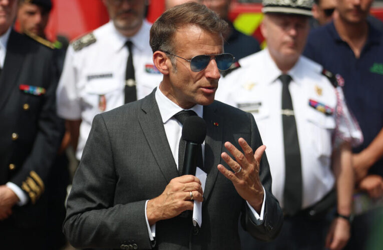 ‘Zero tolerance’ for forest arsonists, Macron promises firefighters