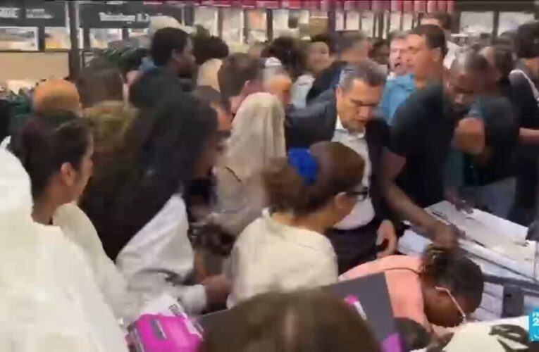 Hundreds besiege French supermarkets in scramble to find air conditioners before next heatwave