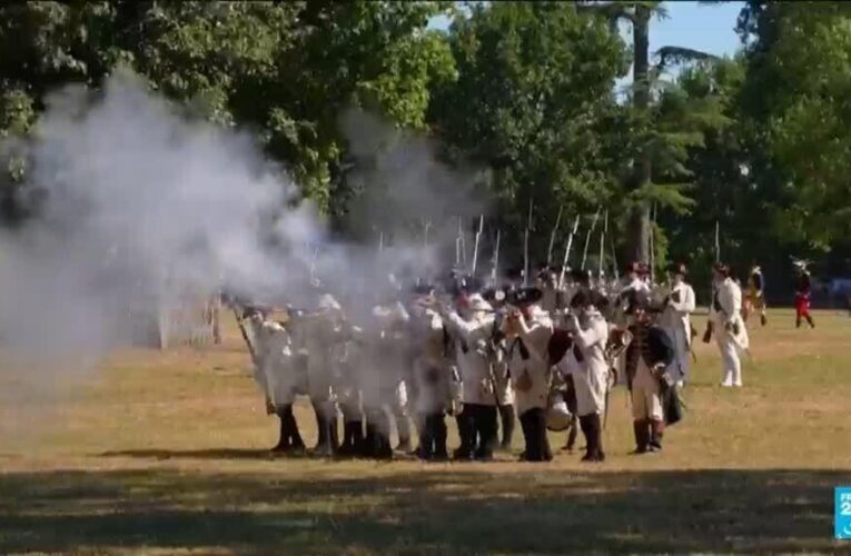 France highlights role in American independence with historical re-enactments