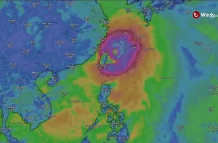 Taiwan braces for Super Typhoon Bavi