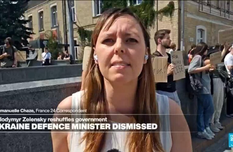 Protests erupt in Ukraine as Zelensky removes defence minister, ‘his most popular’