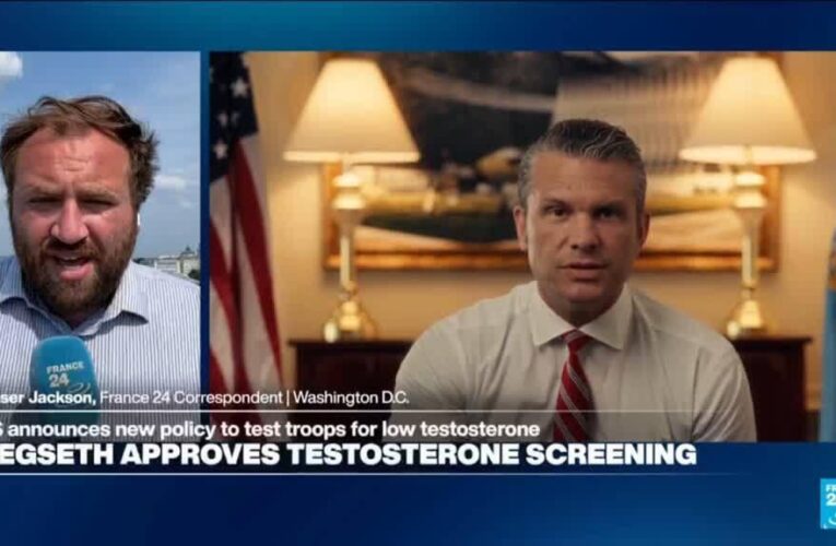 US Defense Secretary Pete Hegseth announces testosterone screening for US troops