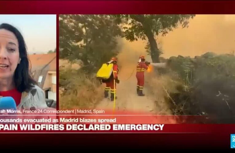 ‘It smells of burning’: Thousands evacuated as wildfires rage around Madrid