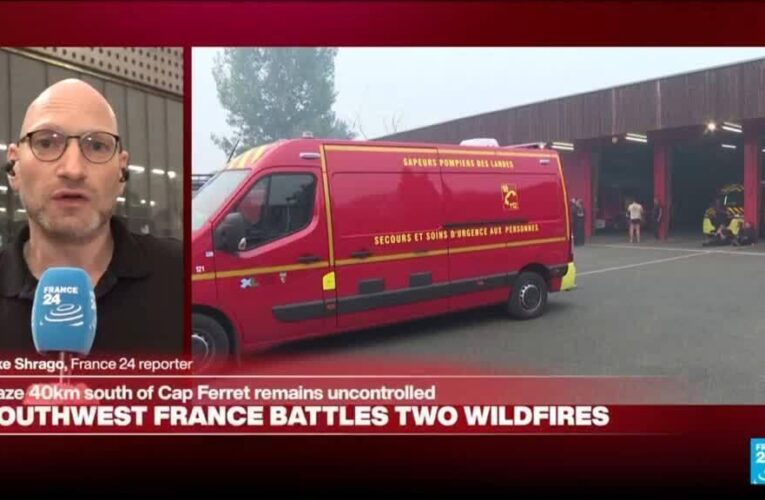 ‘The problem has been extremely high winds’: Wildfires sweep through southwest France