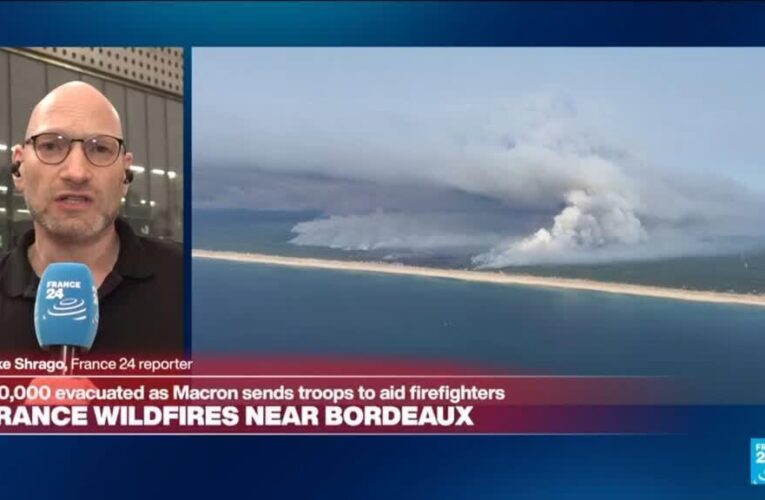 Unprecedented fires in France: Southwest France battles two wildfires
