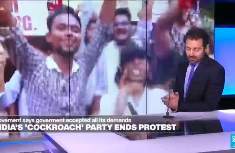 India’s ‘cockroach’ party says ending protest after minister resigns