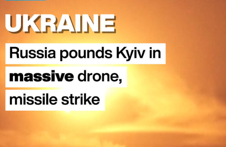 Ukraine: Russia pounds Kyiv in massive drone, missile strike