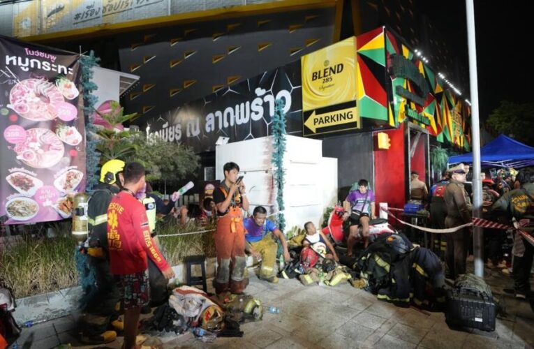 At least 27 people killed in fire at Bangkok pub