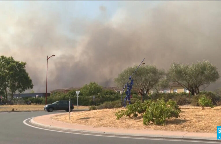Residents evacuated as the south of France burns