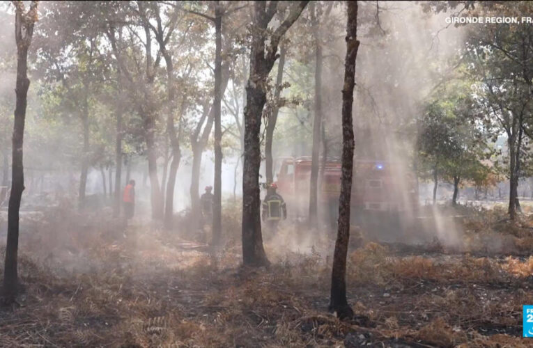 Although France’s mega fire has eased, the dangers firefighters face haven’t