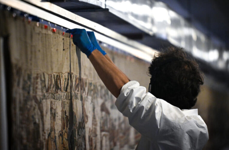 Bayeux Tapestry arrives safely in UK after loan from France