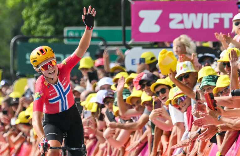 Haugset takes Women’s Tour de France yellow jersey with long solo breakaway